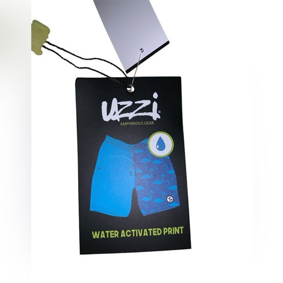 NWT UZZI Boys Water Activated Print 5 Inch Swim Trunks Size Large - Picture 4 of 5